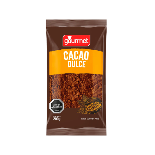 Cacao Dulce En Polvo Gourmet, 200g