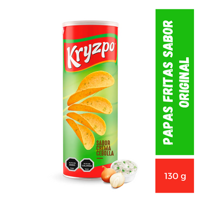 Papas fritas kryzpo crema y cebolla