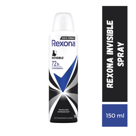 Desodorante rexona spray invisible