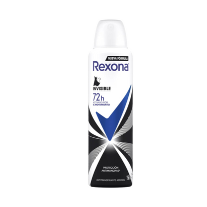 Desodorante rexona spray invisible