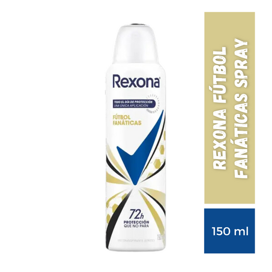 Desodorante rexona spray fútbol fanática