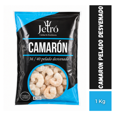 Camarón 36/40 Pelado Desvenado, 1Kg