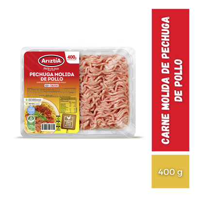 Carne Molida De Pechuga De Pollo Fresco Ariztia, 400g