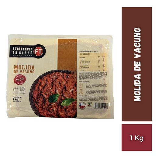 Molida de vacuno, 1kg