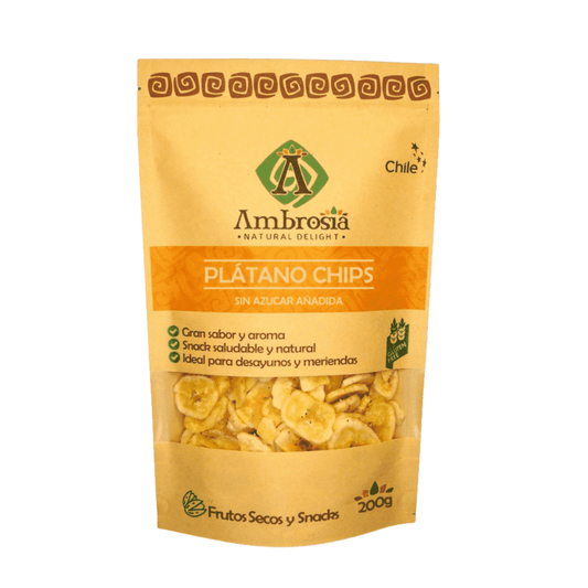 Chips De Platanos Sin Azucar, 200g