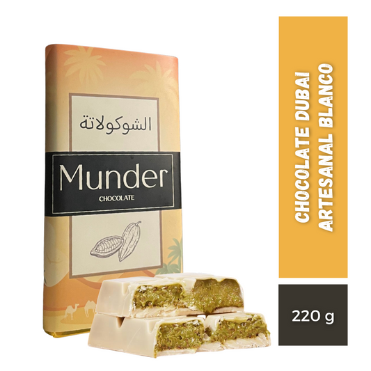 Chocolate Dubai Artesanal Blanco, 220g