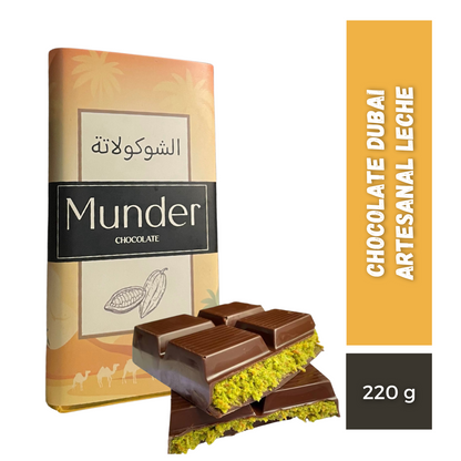 Chocolate Dubai Artesanal Leche, 220g