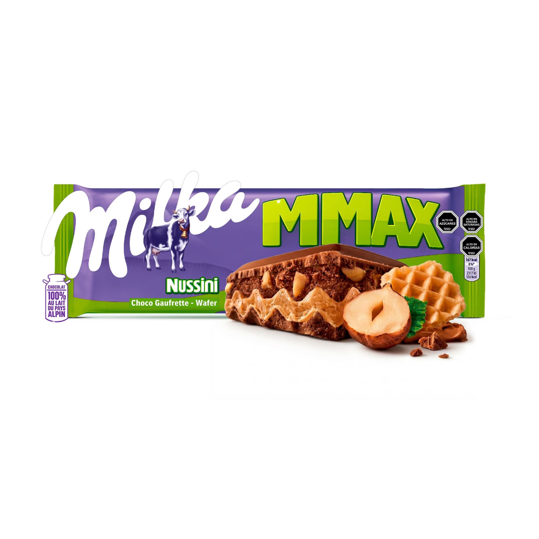 Chocolate Milka Alpine MMMAX Relleno De Avellanas, 270g