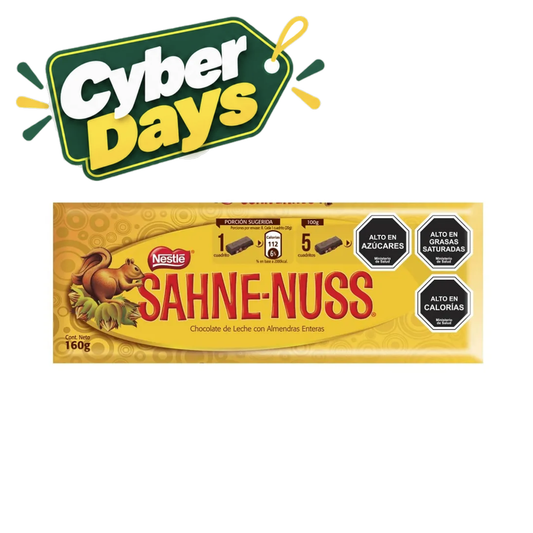 Chocolate con Almendras Sahne Nuss, 160g - Cyber Days