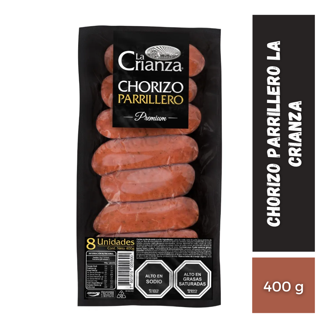 Chorizo Parrillero La Crianza, 400g