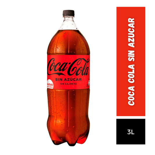 Coca Cola Sin Azucar, 3L