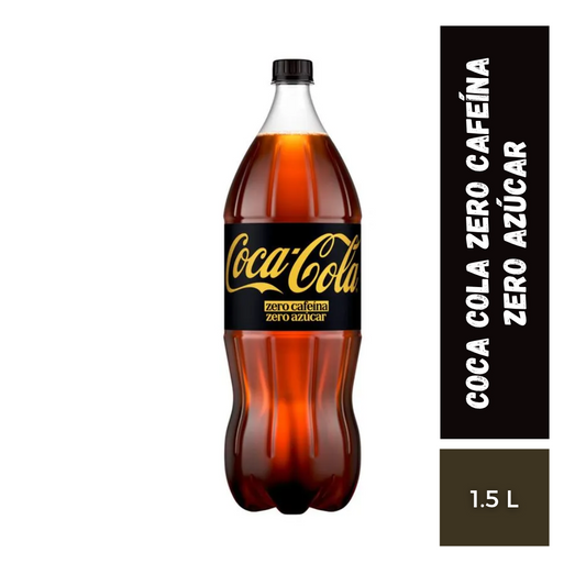 Coca Cola Zero Cafeína Zero Azúcar, 1.5L