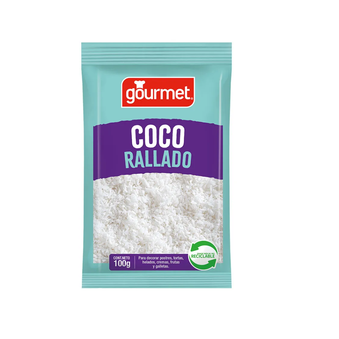 Coco Rallado Blanco Gourmet, 100g