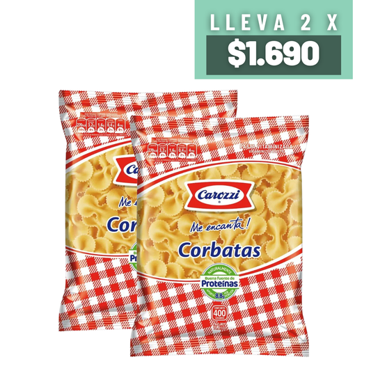 Promoción Corbatas Carozzi Pack 2