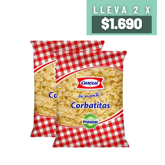 Promoción Corbatitas Carozzi Pack 2