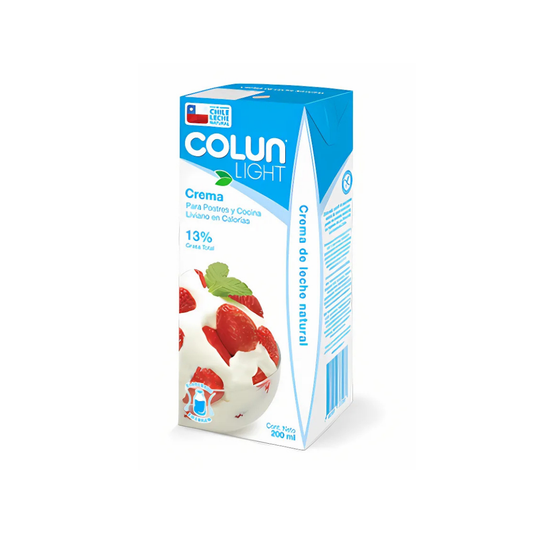 Crema de Leche Light Colun, 200ml