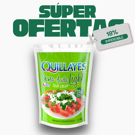 Crema Ácida Light Quillayes, 180g