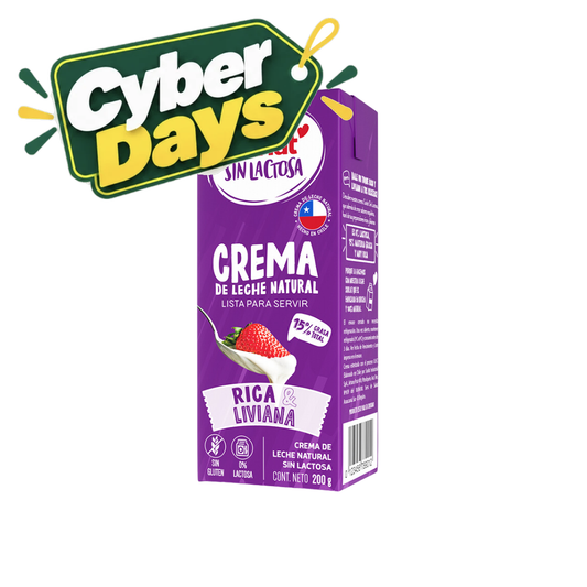Crema de Leche Sin Lactosa Surlat, 200ml - Cyber Days