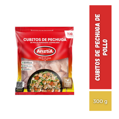Cubitos De Pechuga De Pollo Ariztia, 300g