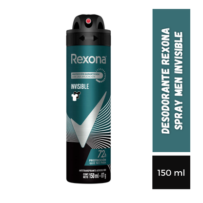 Desodorante Rexona Spray Men Invisible, 150ml