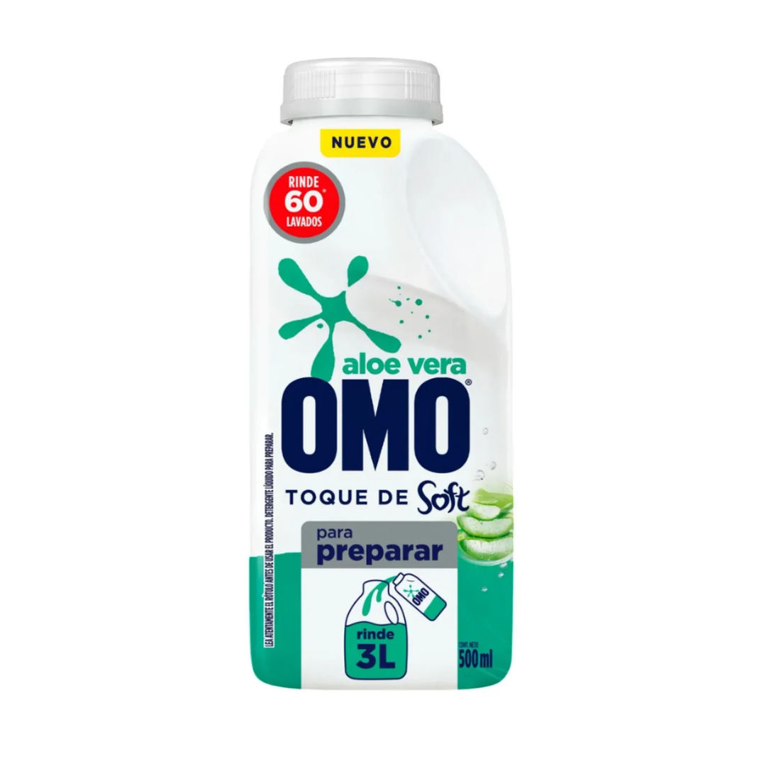 Detergente Concentrado Para Diluir Aloe Vera Omo, 500ml