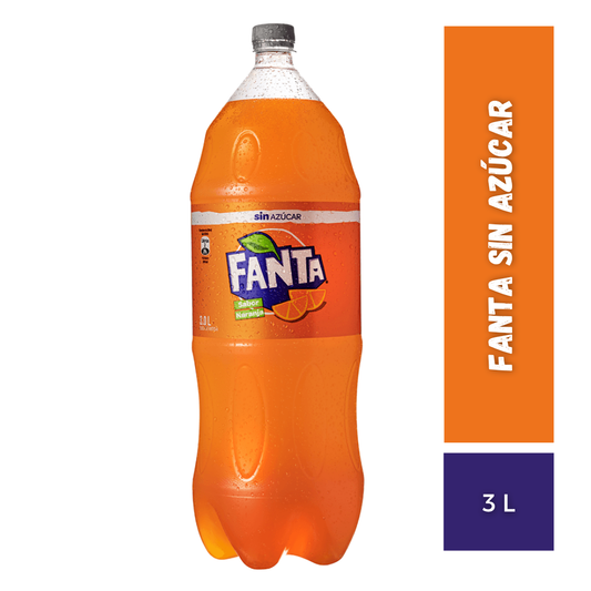 Fanta Sin Azucar, 3L