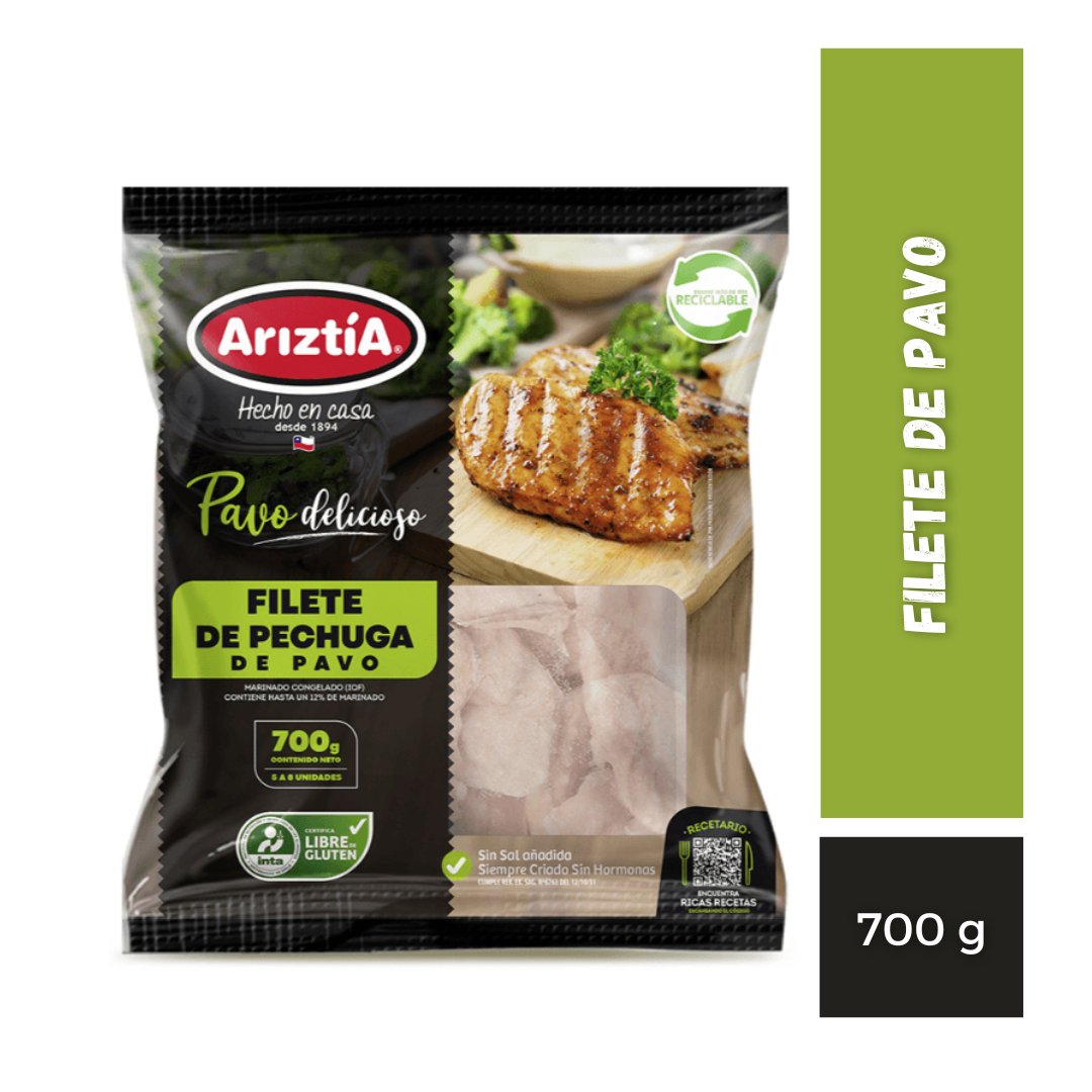 Filete De Pavo Ariztia, 700g