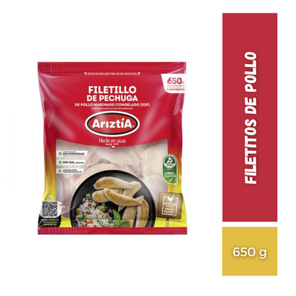Filetitos De Pollo Ariztia, 650g