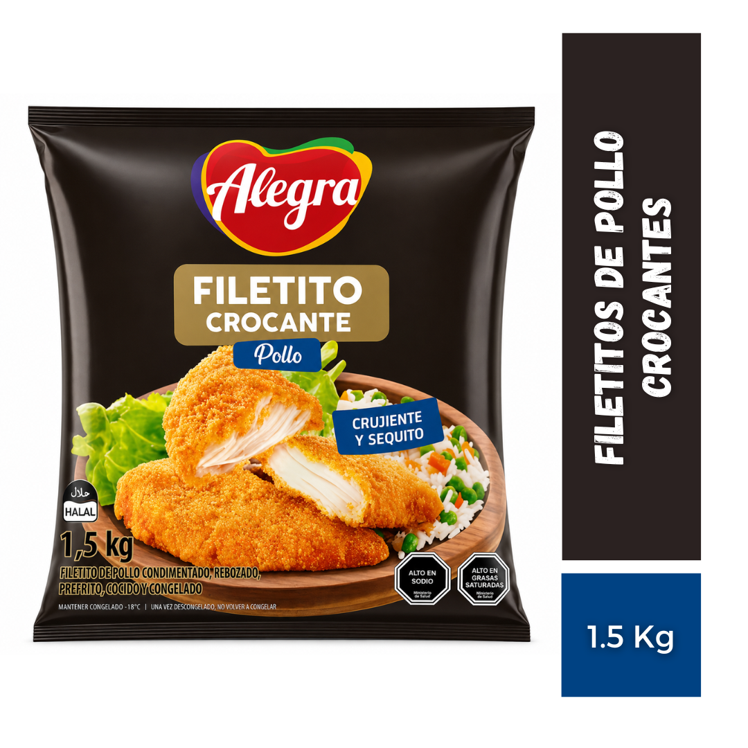 Filetitos De Pollo Crocantes, 1.5kg