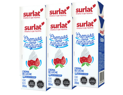 Crema de Leche Surlat Pack 6