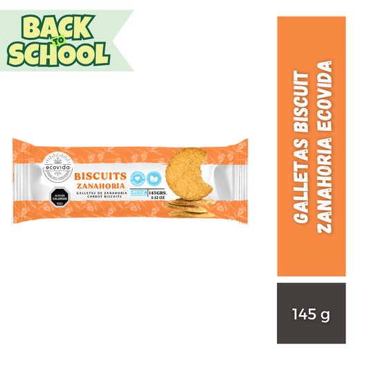 Galletas Biscuit Zanahoria EcoVida, 145g