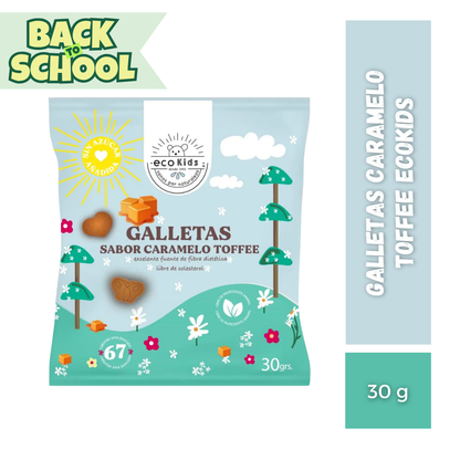 Galletas Caramelo Toffee EcoKids, 30g