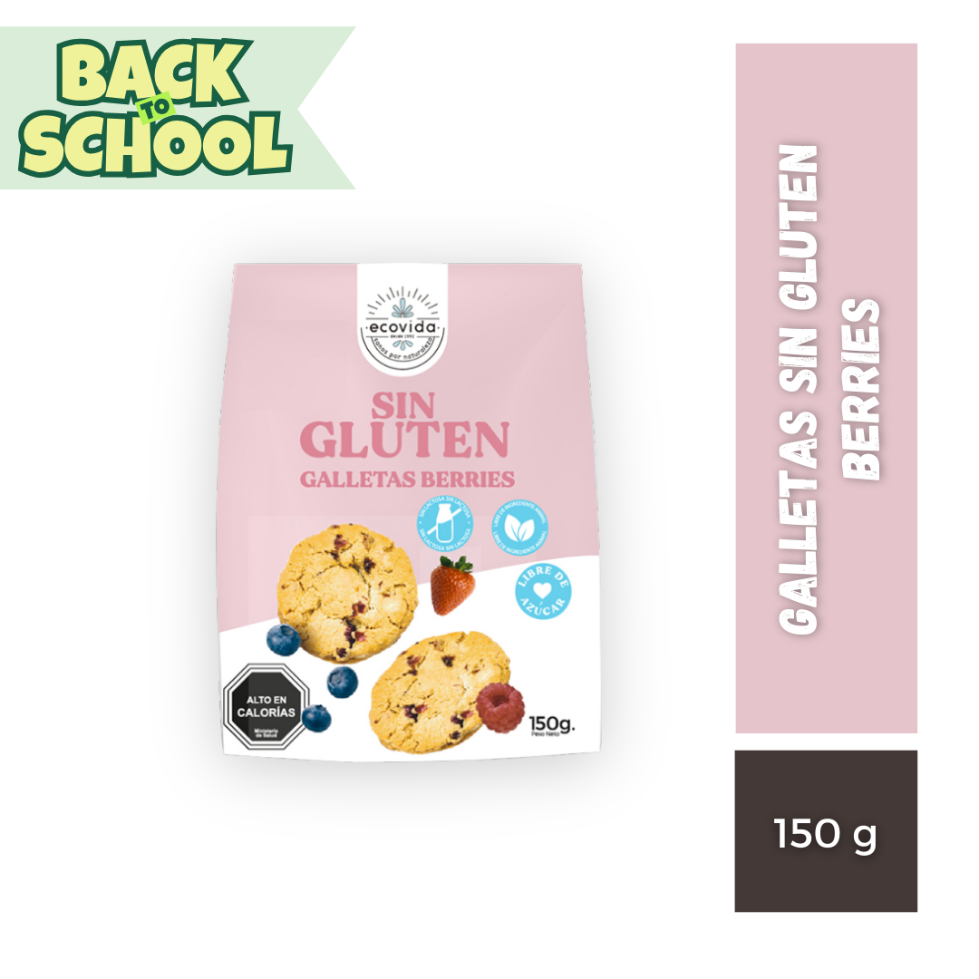Galletas Sin Gluten Berries EcoVida, 150g