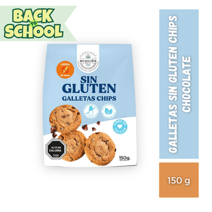 Galletas Sin Gluten Chips Chocolate EcoVida, 150g