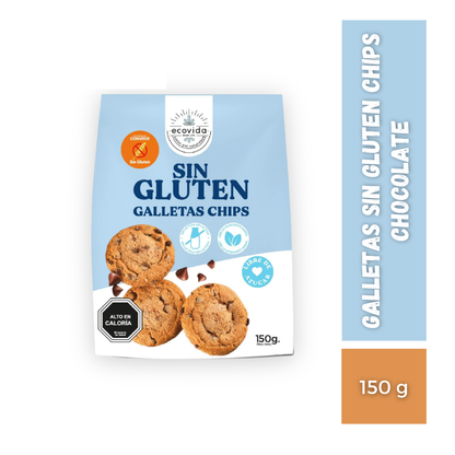 Galletas Sin Gluten Chips Chocolate EcoVida, 150g