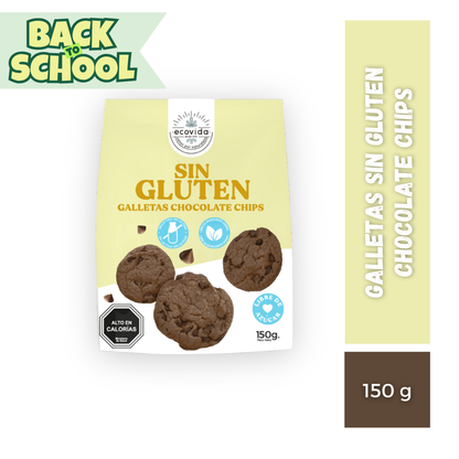 Galletas Sin Gluten Chocolate Chips EcoVida, 150g