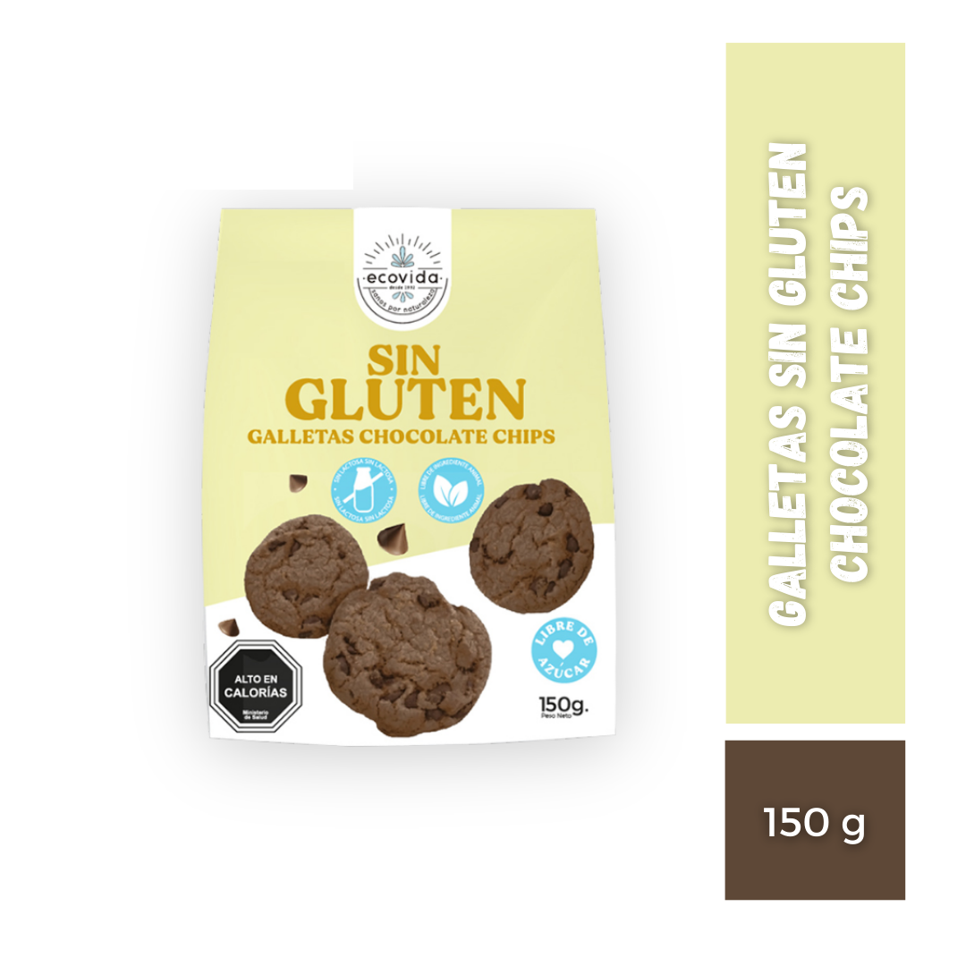 Galletas Sin Gluten Chocolate Chips EcoVida, 150g
