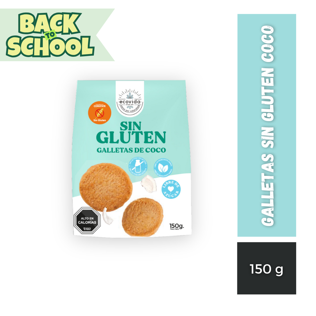 Galletas Sin Gluten Coco EcoVida, 150g