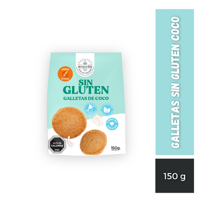 Galletas Sin Gluten Coco EcoVida, 150g