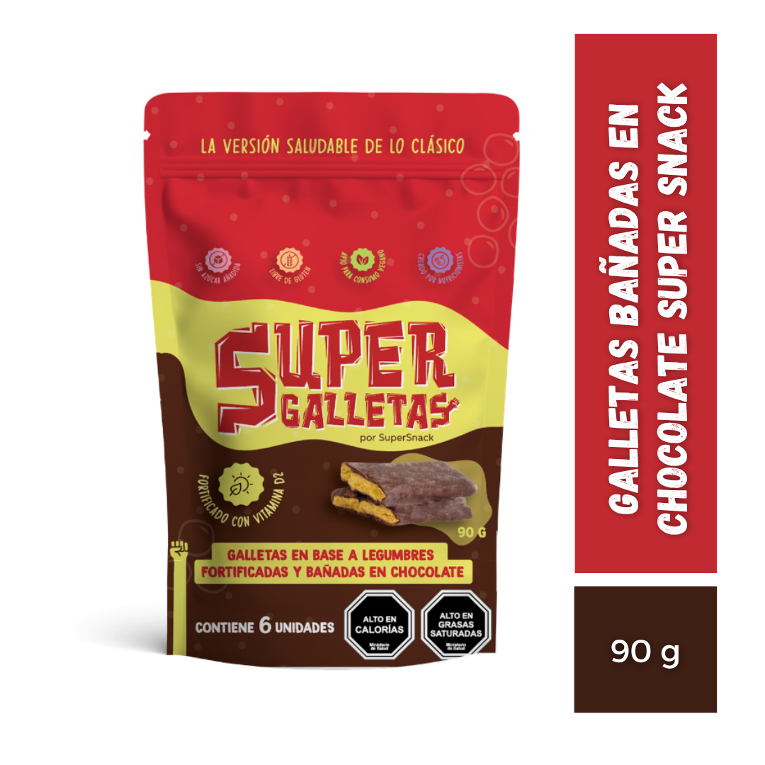 Galletas Bañadas en Chocolate Super Snack, 90g