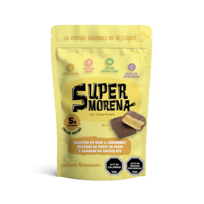 Galletas Rellenas de Maní Super Morena, 160g