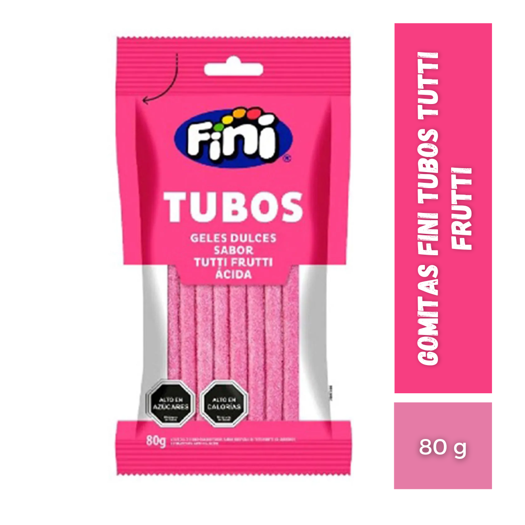 Gomitas Fini Tubos Tutti Frutti, 80g