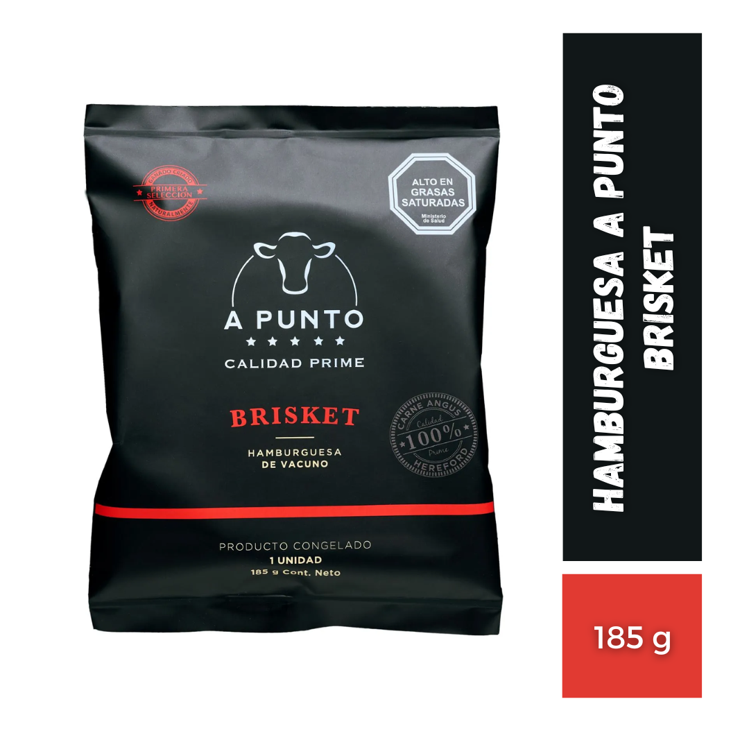 Hamburguesa A Punto Brisket, 185g