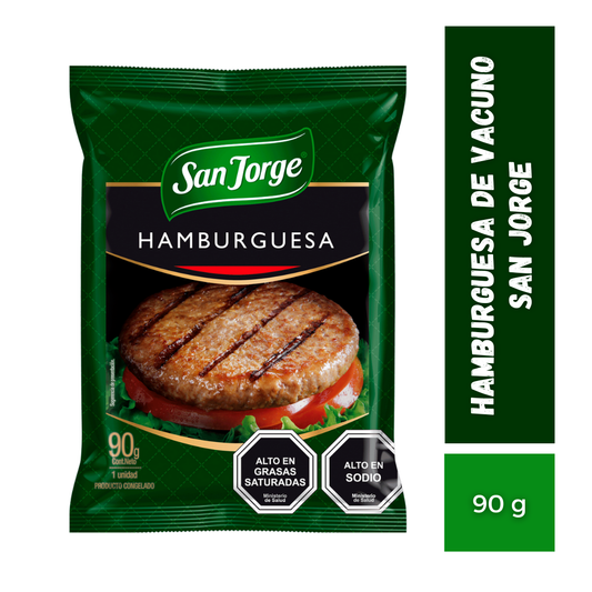 Hamburguesa De Vacuno San Jorge, 90g