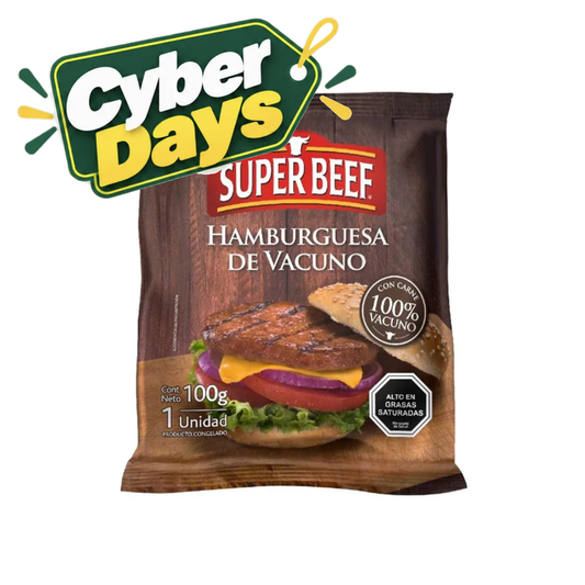 Hamburguesa SuperBeef, 100g - Cyber Days