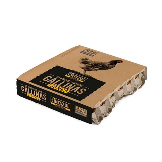 Huevo Cintazul Gallina Libre Extra Grande Color, 20u