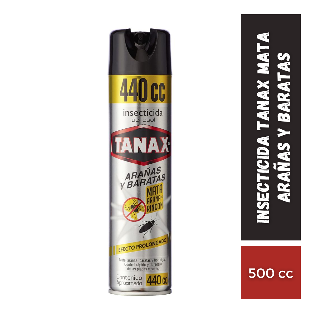 Insecticida Tanax Mata Arañas y Baratas, 500ml