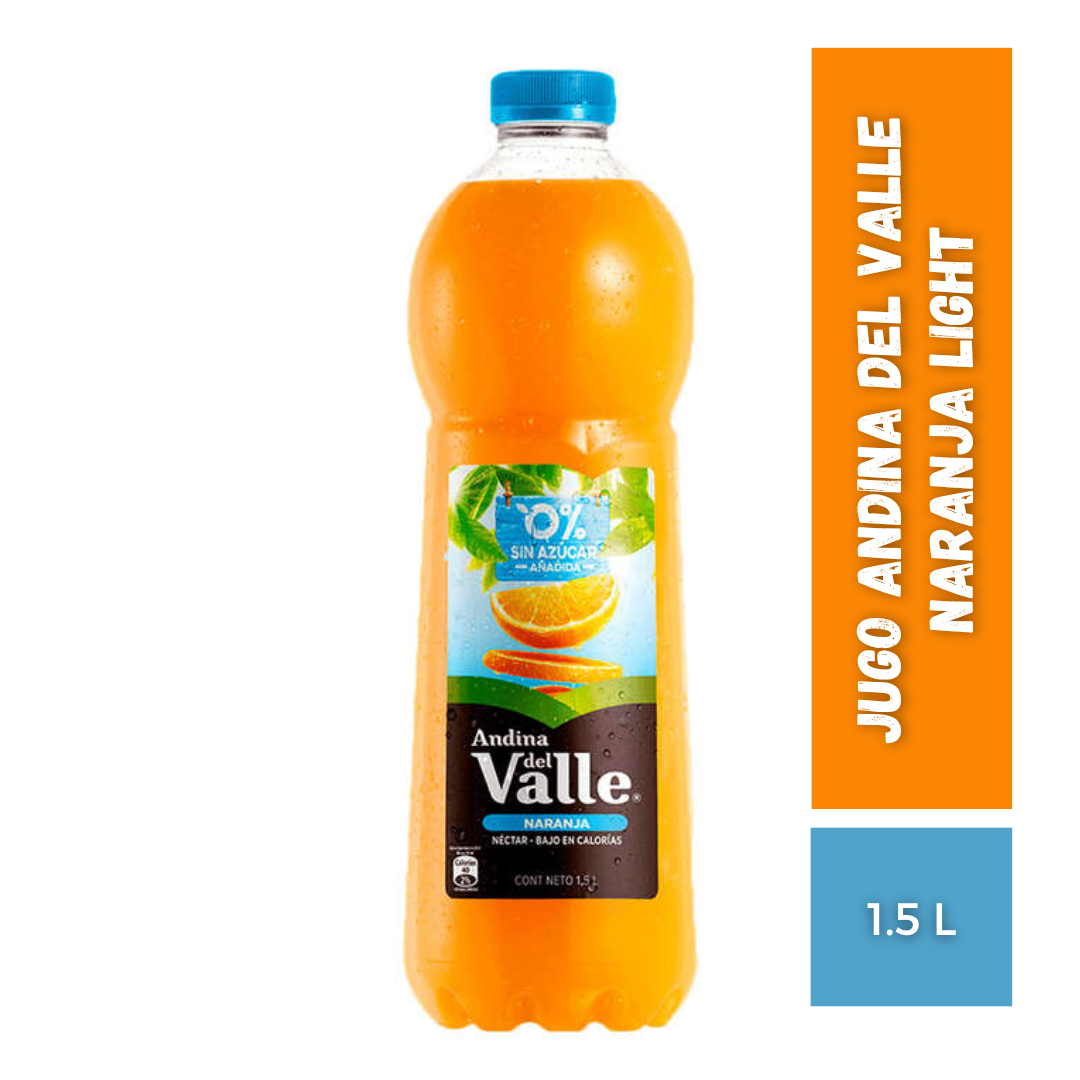 Jugo Andina Del Valle Naranja Light, 1.5L