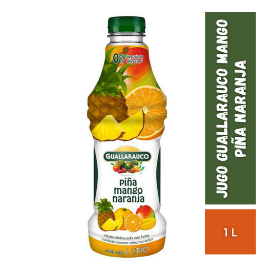 Jugo Guallarauco Mango Piña Naranja, 1L