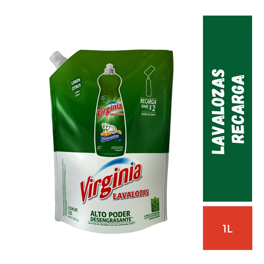 Lavalozas limón recarga 1L Virginia